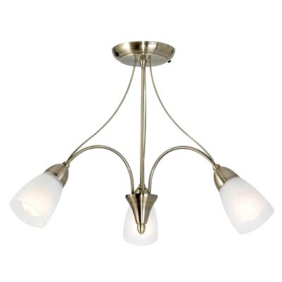 Missouri 3-bulb Ceiling Light Antique Brass