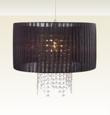 Valdivia Black Beaded Shade Pendant