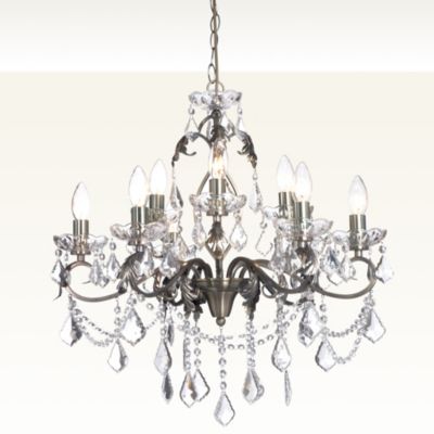 Magdalena 9-bulb Chandelier Antique Brass