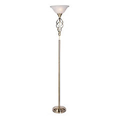 Inlite Severn Floor Lamp Antique Brass