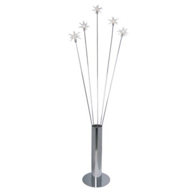 Inlite Vistula Floor Lamp Satin Nickel