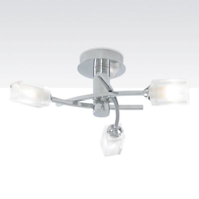 Francisco 3-bulb Ceiling Light Chrome