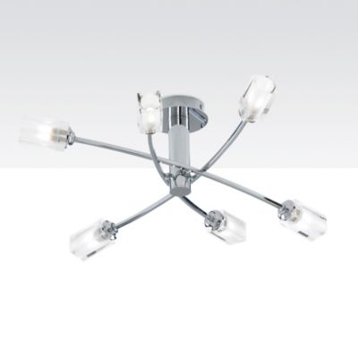 Francisco 6-bulb Ceiling Light Chrome