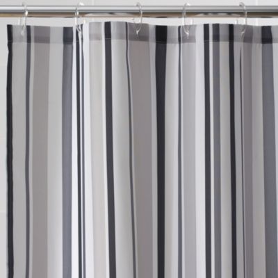 Tu Black Stripe Shower Curtain