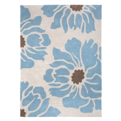 Tu Duck Egg Floral Rug 120x170cm