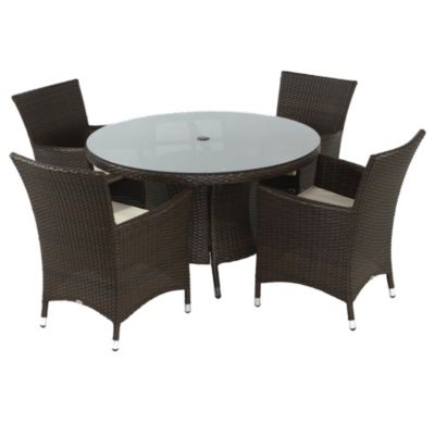 St Tropez 5-piece Garden Furniture Set