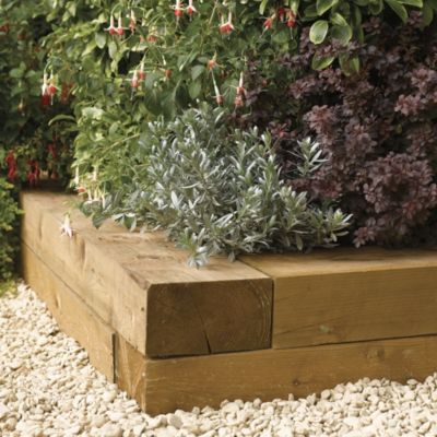 Rowlinson Timber Blocks 0.9m 2-pack