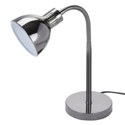 Black Chrome Curved Desk Lamp