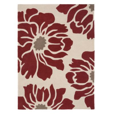 Tu Red Floral Rug 120x170cm