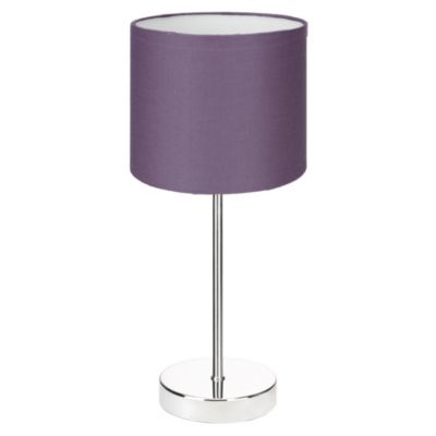 Tu Faux Silk Stick Lamp Purple