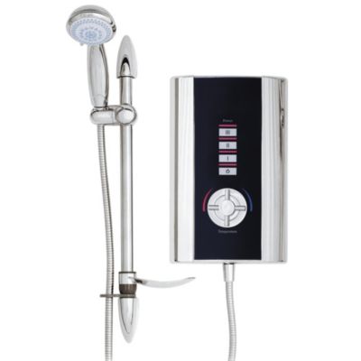 Creda Advantage 550C Chrome & Black 10.5kW Instantaneous Electric Shower