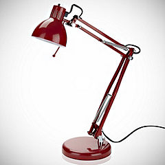 Red Angled Desk Lamp