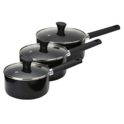 Sainsbury's Aluminium Non-stick 3-piece Pan Set