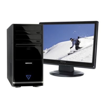 Medion PC P3" 350 Intel Core i3-550 4096MB/1.5TB 18" TFT Desktop and Monitor Black