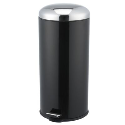 Sainsbury's Round 30L Pedal Bin Black