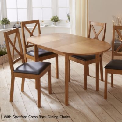 MIX and Match Oak Butterfly Extending Dining Table