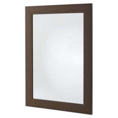 Gallery Dark Wood Effect Mantle Mirror