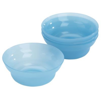 Sainsbury's Turquoise Plastic Bowls 4-pack