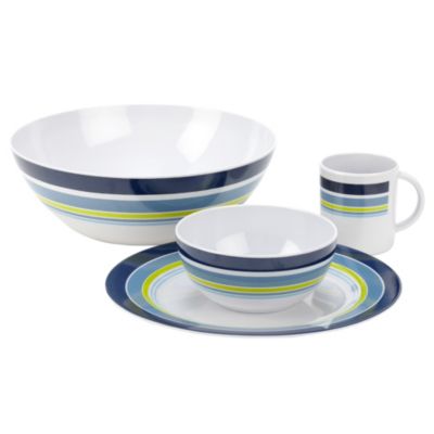 Sainsbury's 13-piece Melamine Stripe Picnic Set