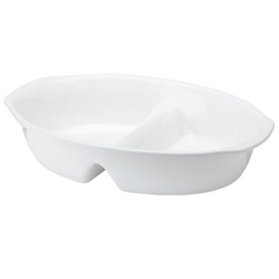 Sainsbury's White Stoneware Divided Dish