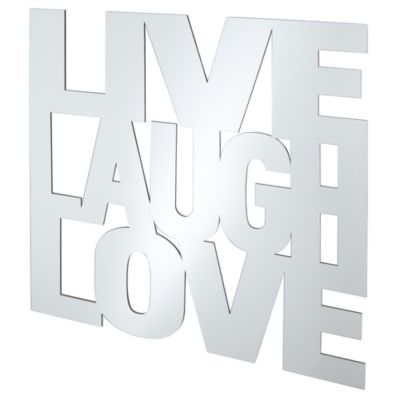 Acrylic Mirrored Live Laugh Love