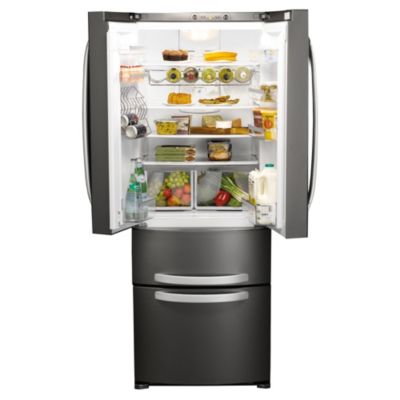 Hotpoint FF4DSB Quadrio USA-style Frost-free Fridge Freezer Grey