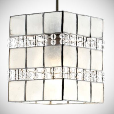 Tu Capiz Square Beaded Shade