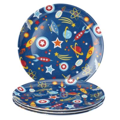 Sainsbury's Kids Space Melamine Plate Pack of 4