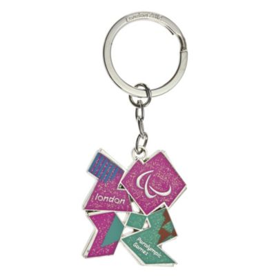 London 2012 Emblem Keyring with Glitter Finish