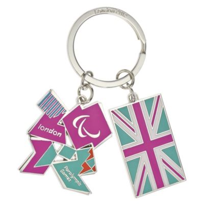 London 2012 Emblem with Union Flag Keyring