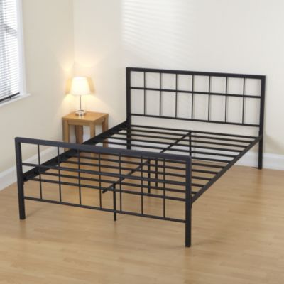 Textured Black Kingsize Bedstead