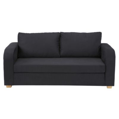 Foam Fold Out Sofa Bed Black