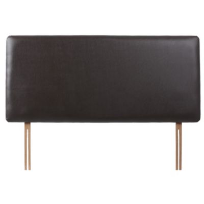 Lottie Chocolate Faux Leather Single Headboard