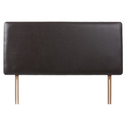 Kyoto Lottie Chocolate Faux Leather Double Headboard