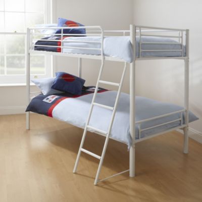 Metal Bunk Bed White