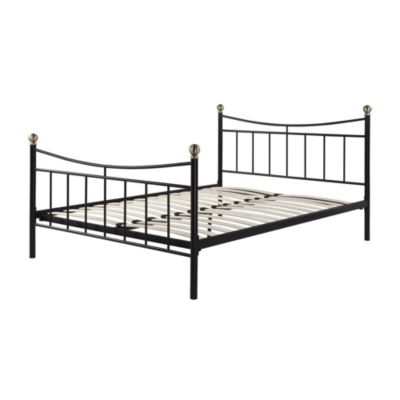 Black Metal Double Bedstead