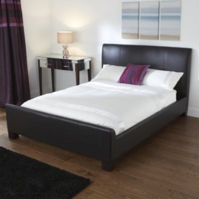 Emma Leather Double Bedstead