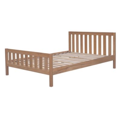 Copenhagen Double Oak Veneer Bedstead