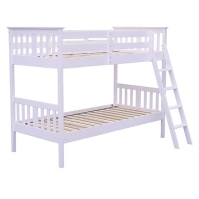 Unbranded White Wooden Bunk Bed