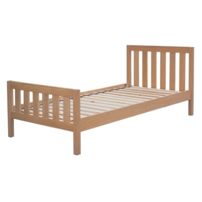 Copenhagen Single Oak Veneer Bedstead