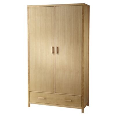 Oak Veneer 2-door Wardrobe