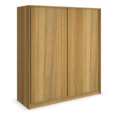 Oak Veneer 2-door Sliding Wardrobe