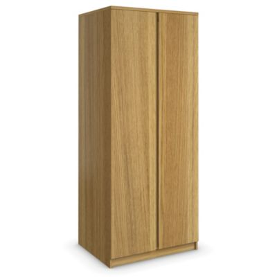 Harvard Oak Veneer 2-door Wardrobe