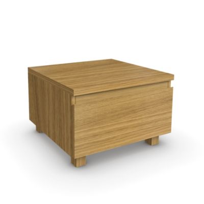 Oak Veneer Bedside Cabinet