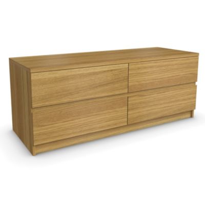 Harvard Oak Veneer 4-drawer Chest