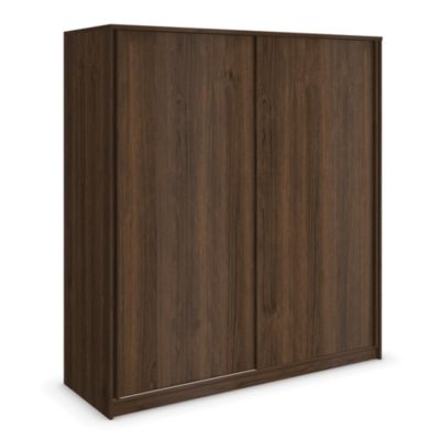 Walnut Veneer 2-door Sliding Wardrobe