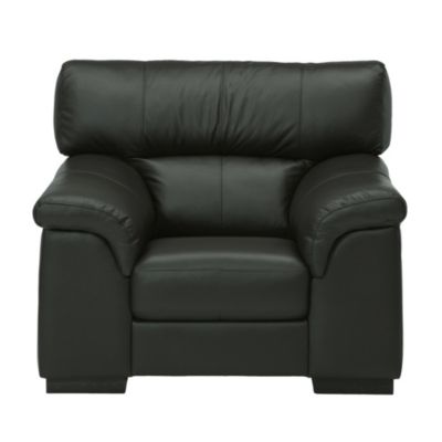 Verdi Black Leather Chair