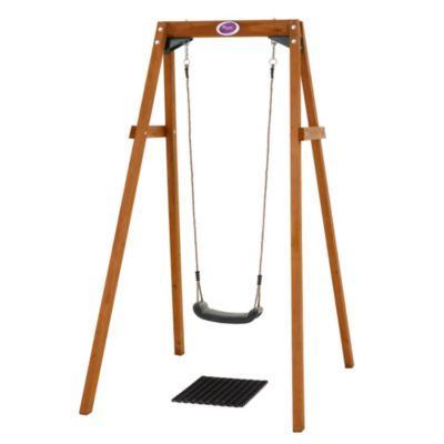Plum Wooden Single Swing
