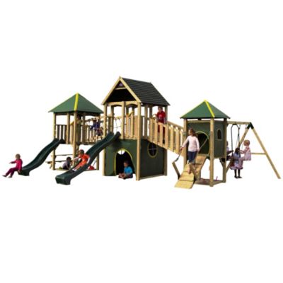 Plum Wildebeest Wooden Play Centre