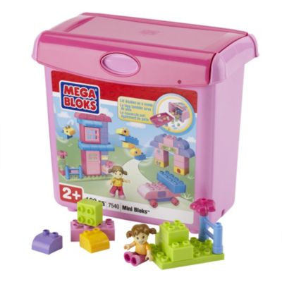 Mini Scoop n Build Bucket Pink Set